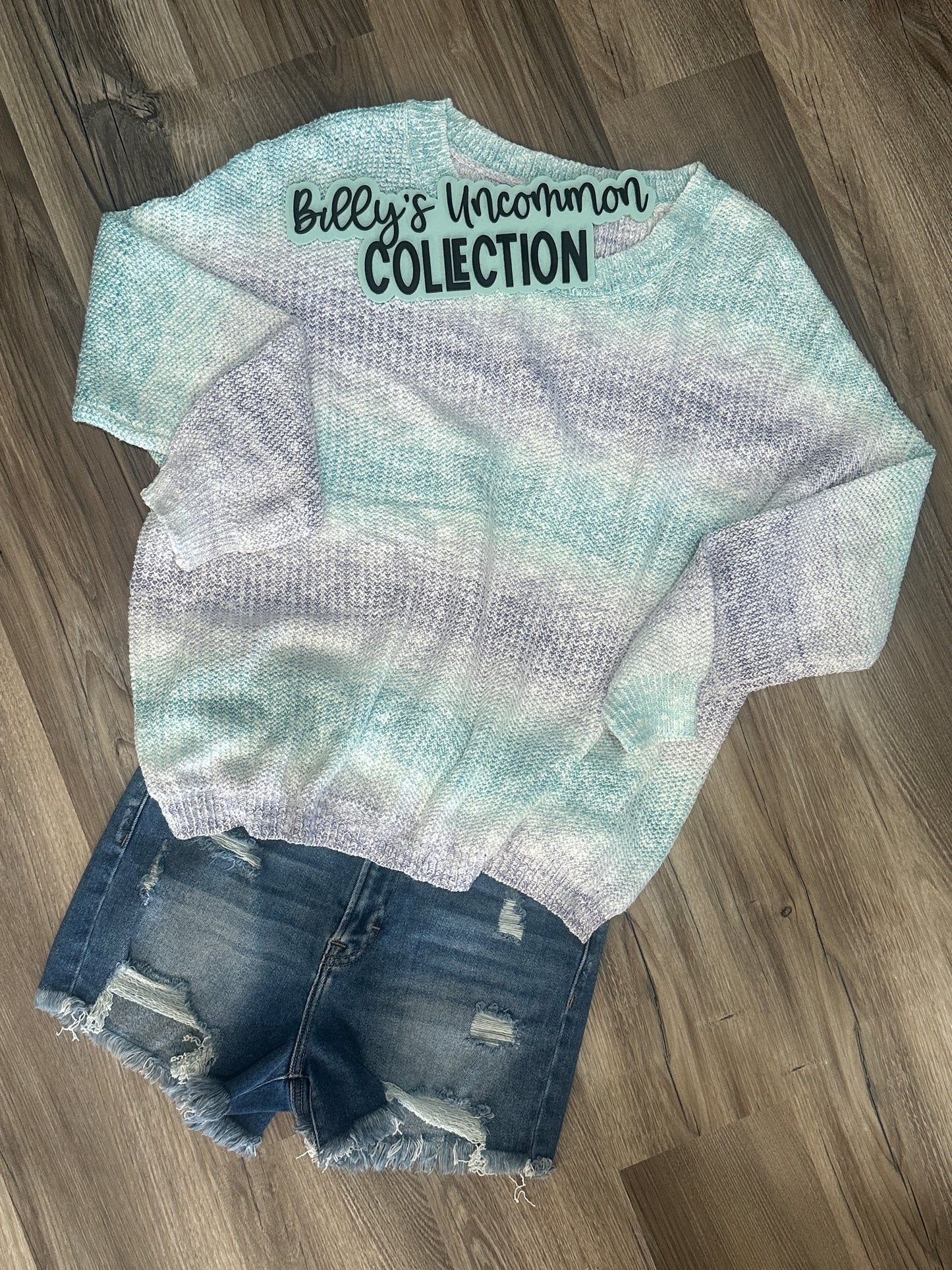 Multicolor Purple Blue Sweater