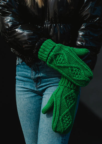Cable Knit Mittens
