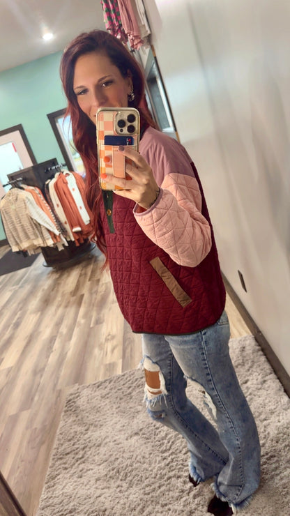 Quilted Sweatshirt