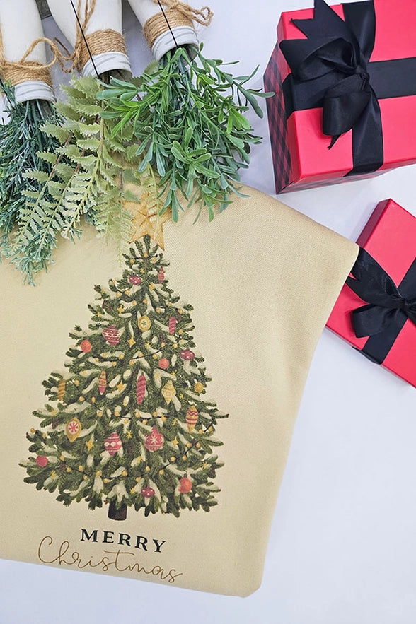 Christmas Tree Graphic Sweatshirt