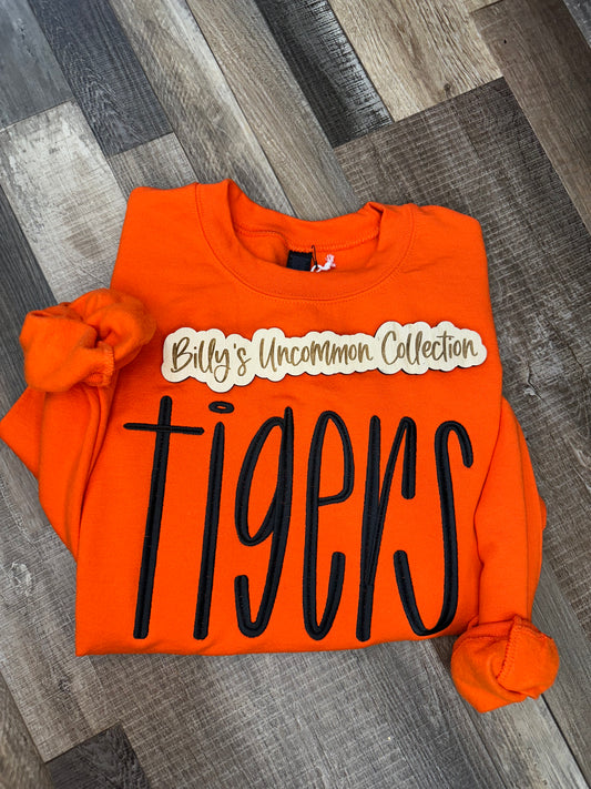Tigers Split Stitch Embroidered