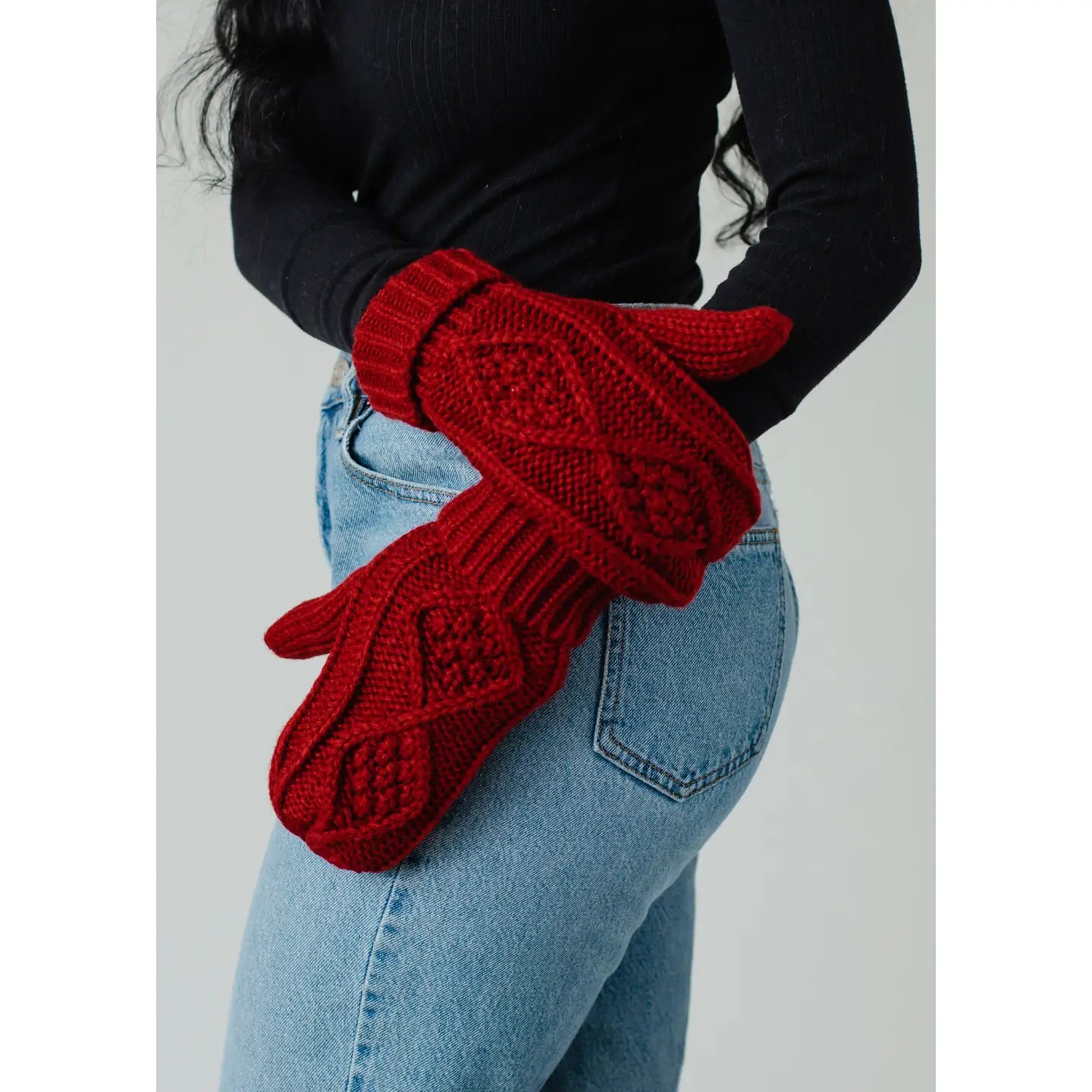 Cable Knit Mittens