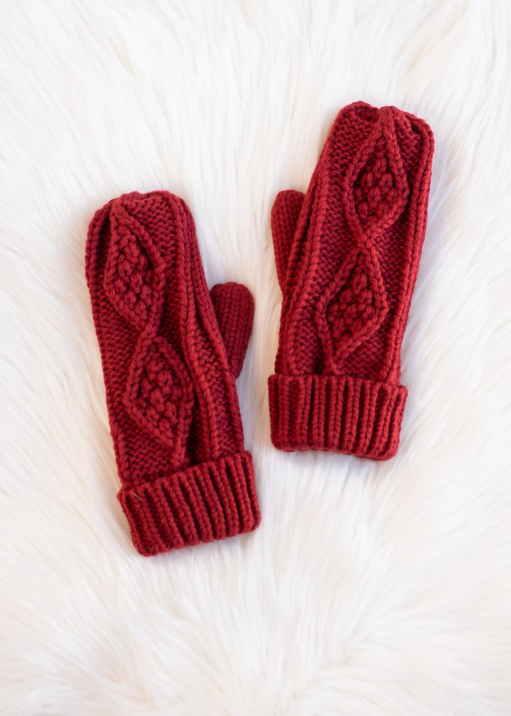 Cable Knit Mittens