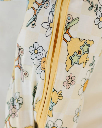 Easter Bamboo Skater Chick Zip Romper