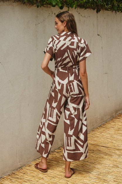 Found My Best Collared Button Front Jumpsuit