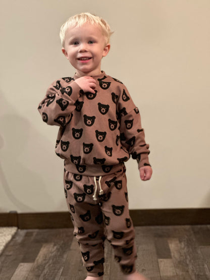 Brown Bear crewneck set
