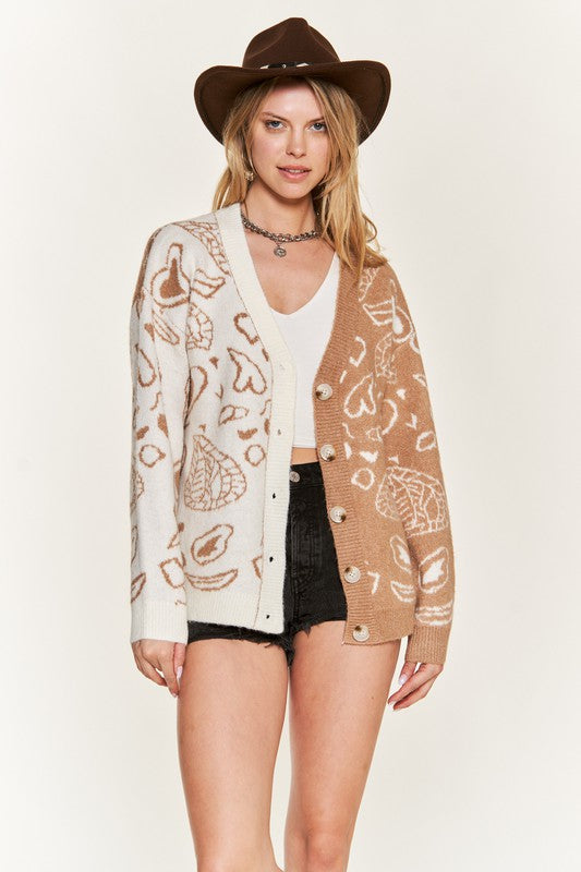 Paisley Heart Cardigan