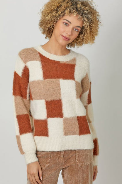 Mosaic Block Sweater