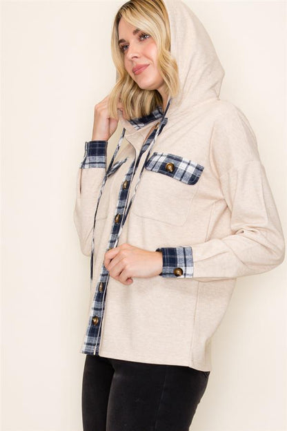 Plaid Patch Shacket