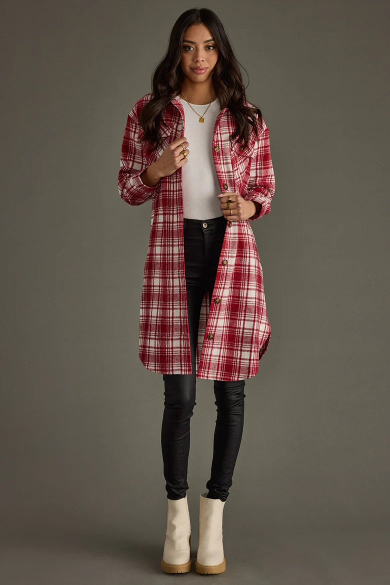 Winston Plaid Long Flannel